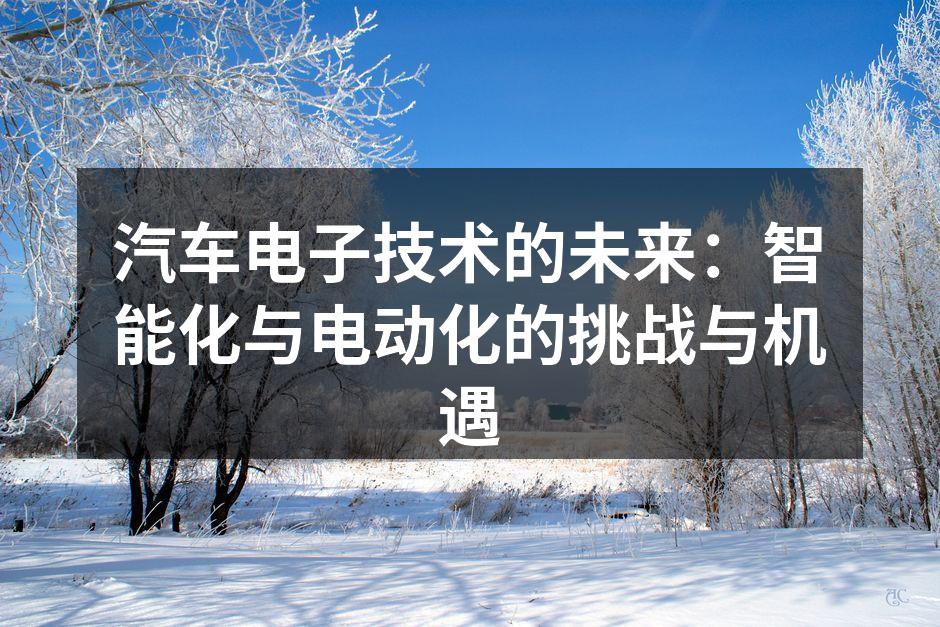 现代汽车的电子控制系统示意图